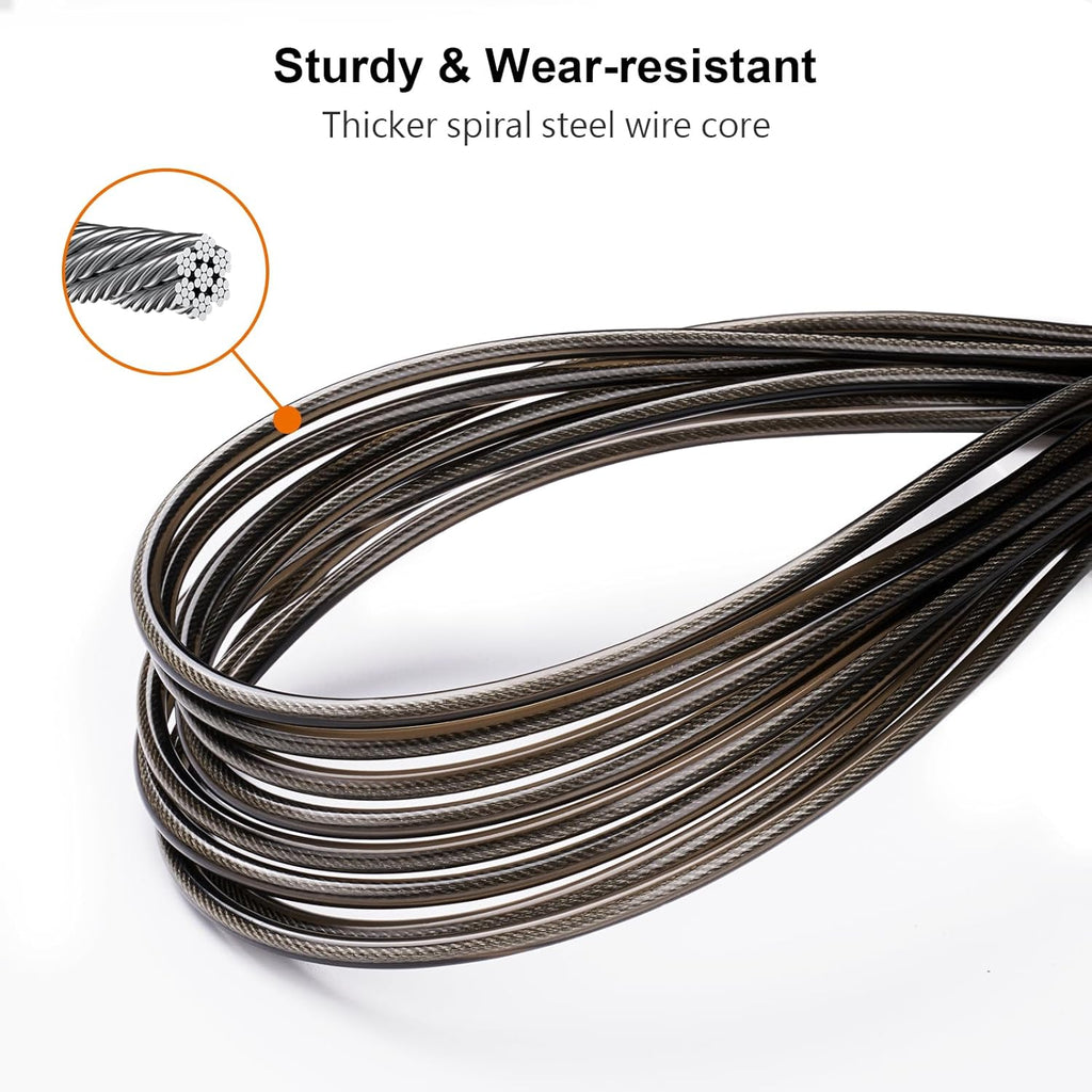 Speed Jump Rope Soft Memory Foam Handle Tangle