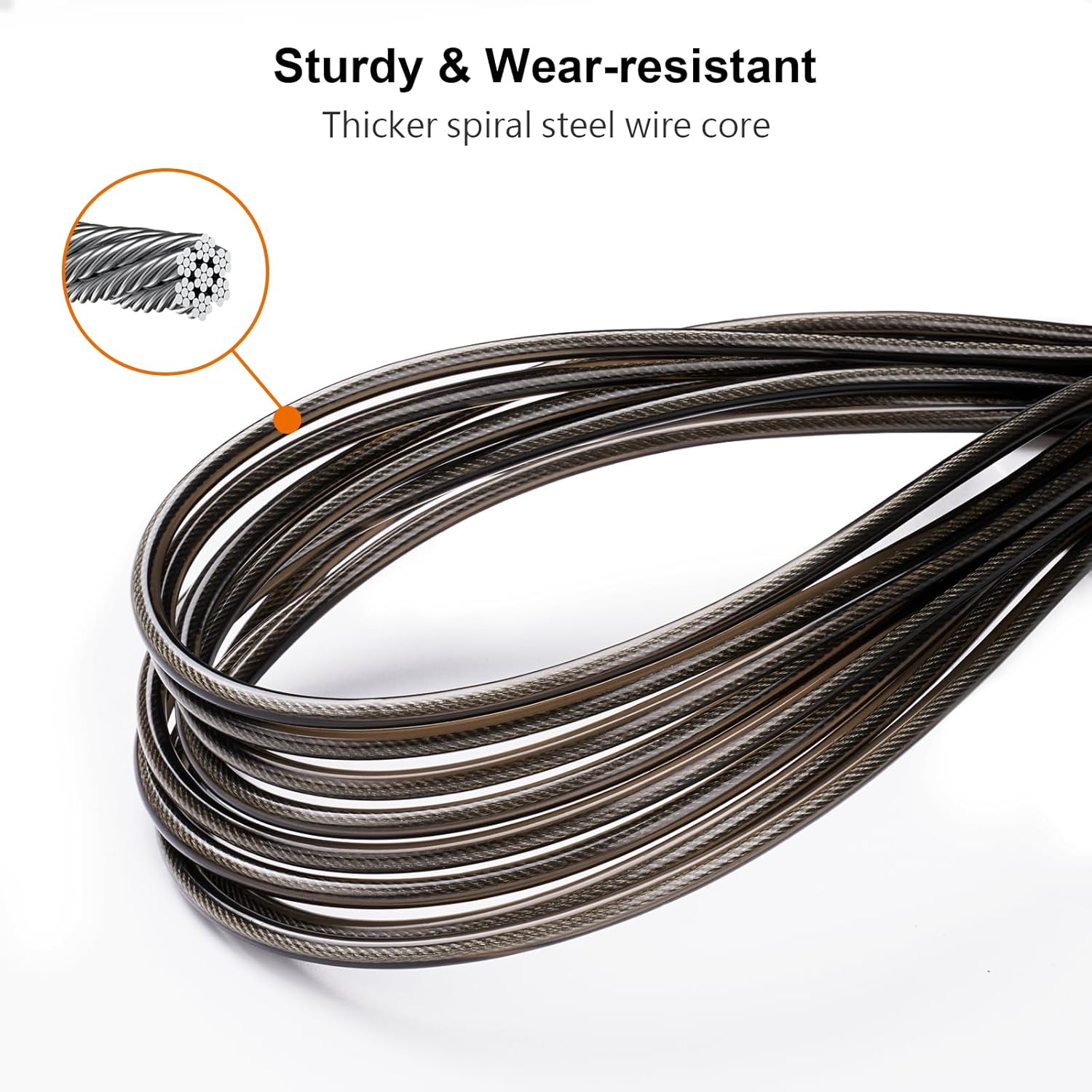 Speed Jump Rope Soft Memory Foam Handle Tangle