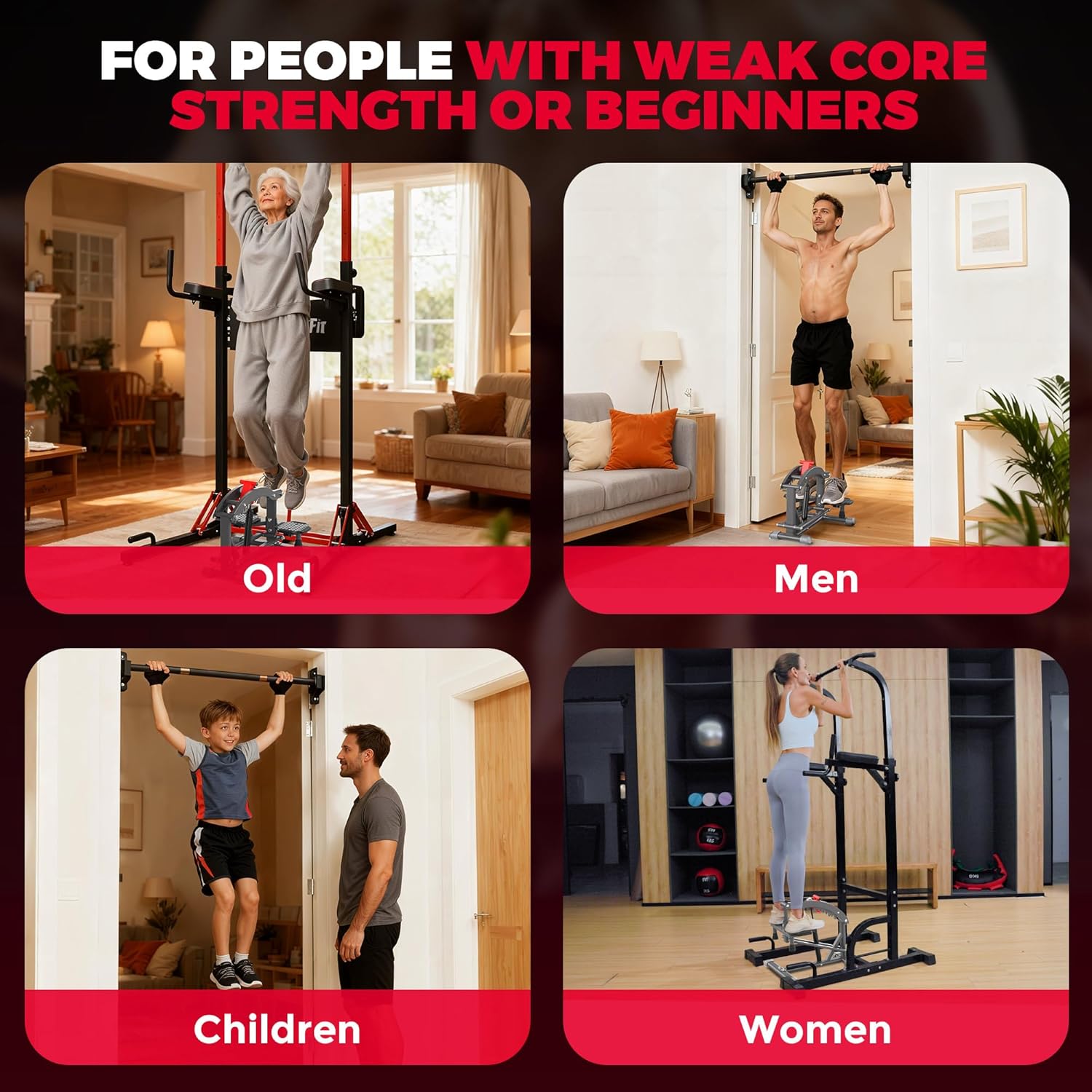 Multi-Function Adjustable Power Assist for Pull Up Bar