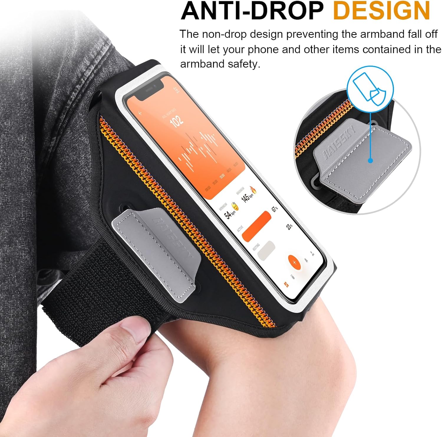 Running Armband with Earbuds Bag
